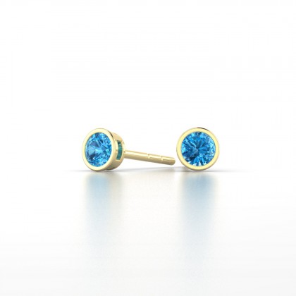 Agatha Boucles d'oreilles Topaze en Or jaune 18k