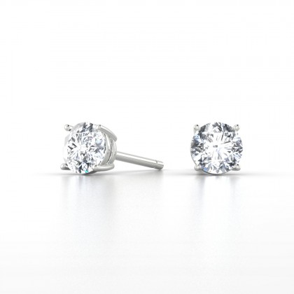 Annaëlle Boucles d'oreilles Diamant en Argent 925