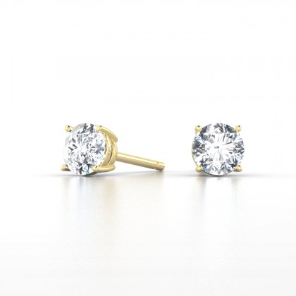 Annaëlle Boucles d'oreilles Diamant en Or jaune 18k