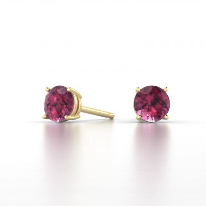 Annaëlle Boucles d'oreilles Grenat en Or jaune 18k