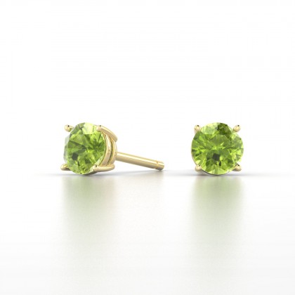 Annaëlle Boucles d'oreilles Péridot en Or jaune 18k