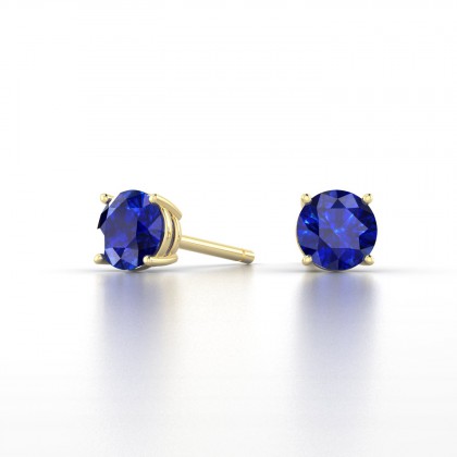 Annaëlle Boucles d'oreilles Saphir en Or jaune 18k