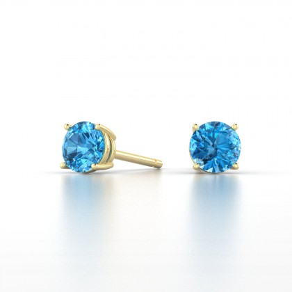 Annaëlle Boucles d'oreilles Topaze en Or jaune 18k