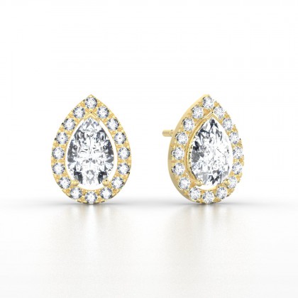 Barbara Boucles d'oreilles Diamant en Or jaune 18k