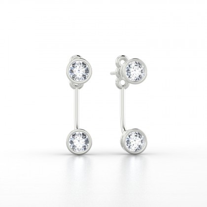 Calliope Boucles d'oreilles Diamant en Argent 925