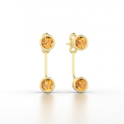 Calliope Boucles d'oreilles Citrine en Or jaune 18k