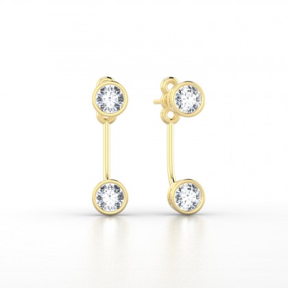 Calliope Boucles d'oreilles Diamant en Or jaune 18k