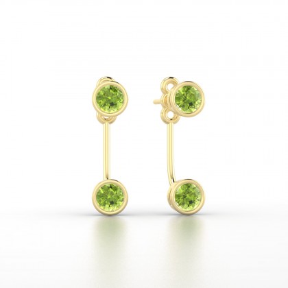 Calliope Boucles d'oreilles Péridot en Or jaune 18k