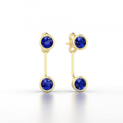 Calliope Boucles d'oreilles Saphir en Or jaune 18k