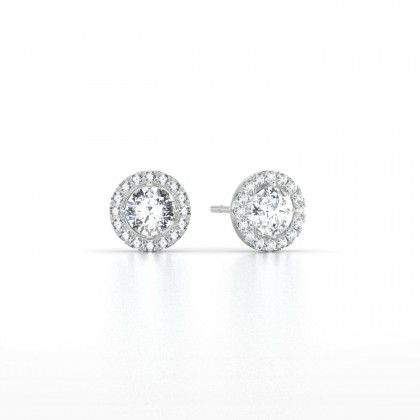 Cléa Boucles d'oreilles Diamant 0,60 carat en Argent 925