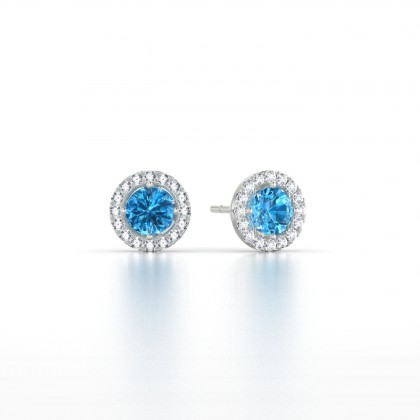Cléa Boucles d'oreilles Topaze en Argent 925