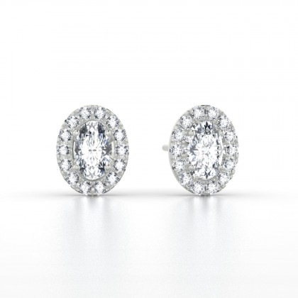 Clothilde Puce Boucles d'oreilles Diamant en Argent 925