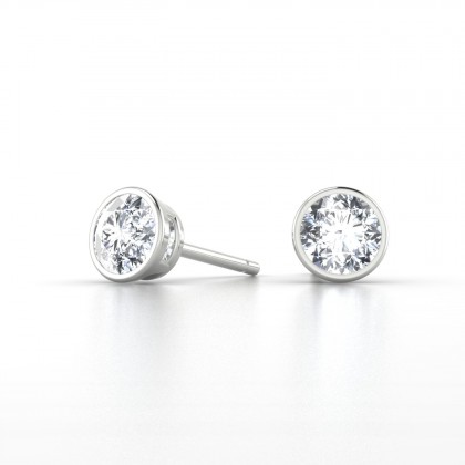 Dana Boucles d'oreilles Diamant en Or blanc 18k