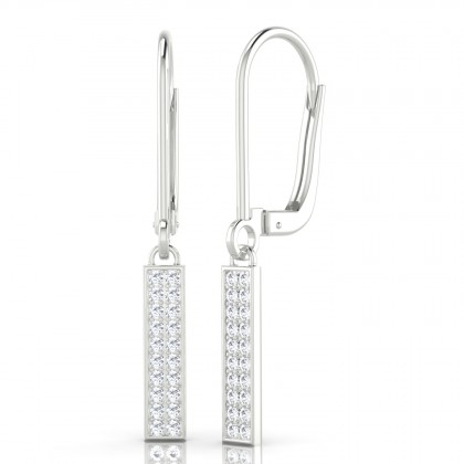 Essentiel Boucles d'oreilles dormeuses Diamant en Argent 925