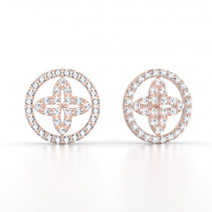 Epicure Boucles d'oreilles Diamant en Or rose 18k