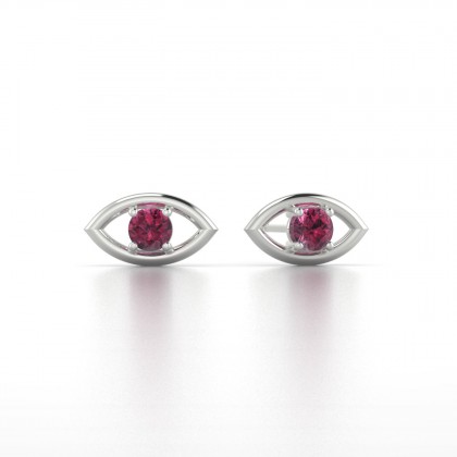 Era Boucles d'oreilles Grenat en Argent 925