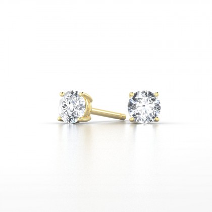 Eternel Boucles d'oreilles Diamant 0,50 carat en Or jaune 18k
