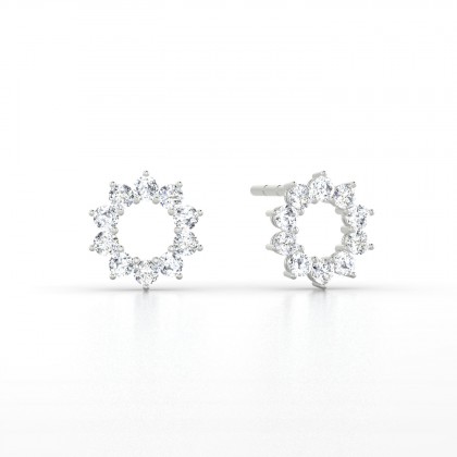 Georgia Boucles d'oreilles Diamant 0,30 carat en Argent 925