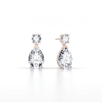 Gisèle Boucles d'oreilles Diamant en Or rose 18k