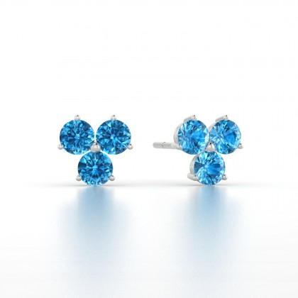 Irène Boucles d'oreilles Topaze en Argent 925