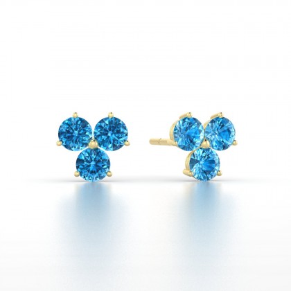 Irène Boucles d'oreilles Topaze en Or jaune 18k