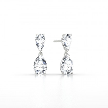 Jeannette Boucles d'oreilles Diamant en Or blanc 18k