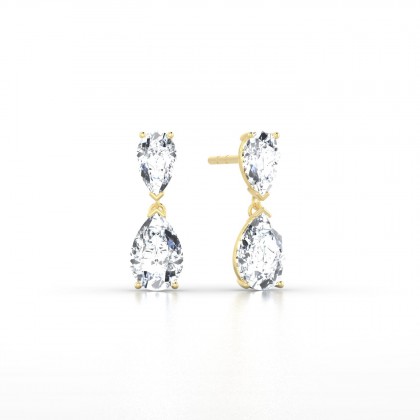 Jeannette Boucles d'oreilles Diamant en Or jaune 18k