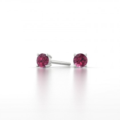 Léonise Boucles d'oreilles Grenat en Argent 925