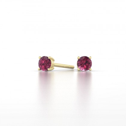 Léonise Boucles d'oreilles Grenat en Or jaune 18k