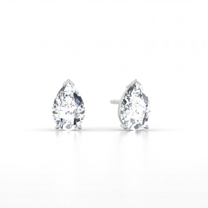 Louise Boucles d'oreilles Diamant en Or blanc 18k