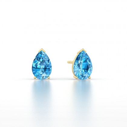 Louise Boucles d'oreilles Topaze en Or jaune 18k