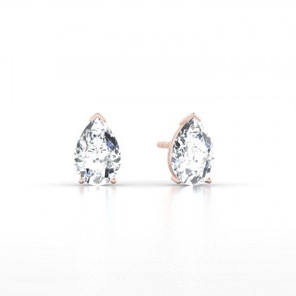Louise Boucles d'oreilles Diamant en Or rose 18k