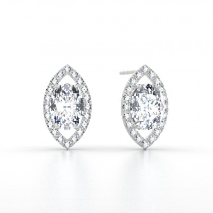 Mystique Boucles d'oreilles Diamant en Argent 925
