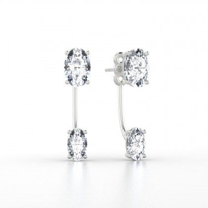 Nadine Boucles d'oreilles Diamant en Argent 925