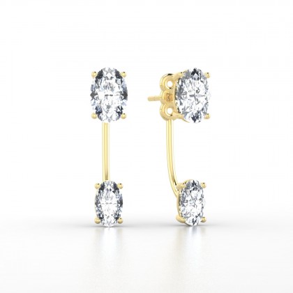 Nadine Boucles d'oreilles Diamant en Or jaune 18k