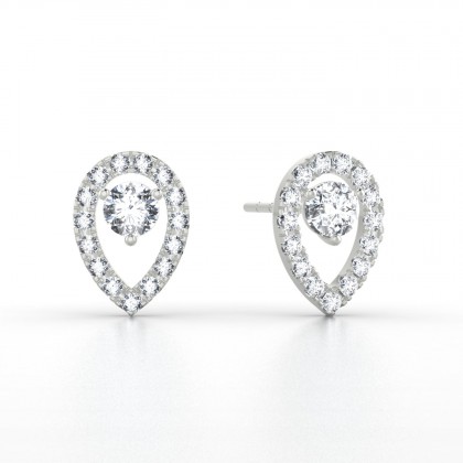 Odessa Boucles d'oreilles Diamant en Argent 925
