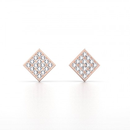 Ovation Boucles d'oreilles Diamant en Or rose 18k
