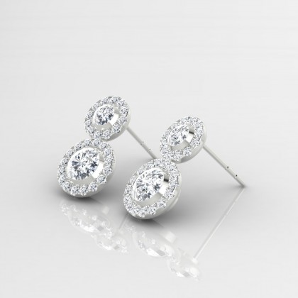Petula Boucles d'oreilles Diamant en Argent 925