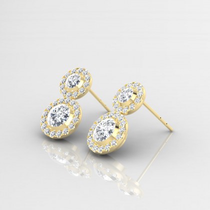 Petula Boucles d'oreilles Diamant en Or jaune 18k