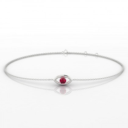 Era Bracelet Rubis en Or blanc 18k