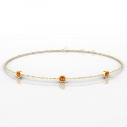 Joie Bracelet Citrine en Or jaune 18k