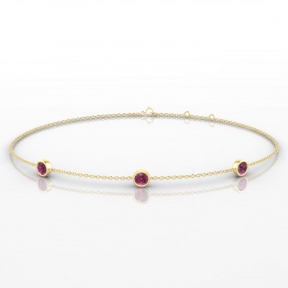 Joie Bracelet Grenat en Or jaune 18k