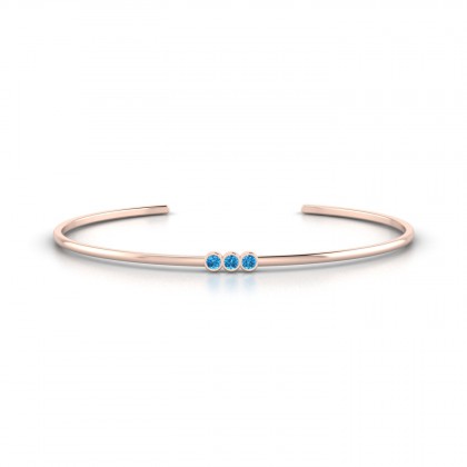 Appoline Bracelet Topaze en Or rose 18k