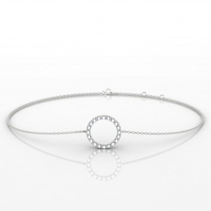 Mini Cycles Bracelet Diamant en Or blanc