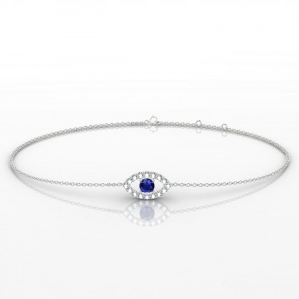 Persia Bracelet Saphir en Or blanc 18k