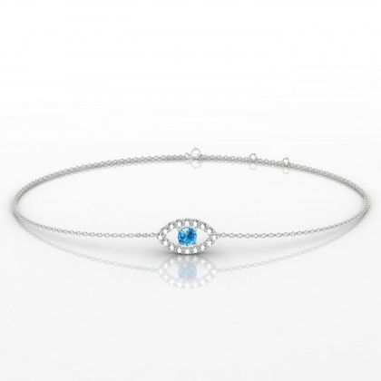 Persia Bracelet Topaze en Or blanc 18k