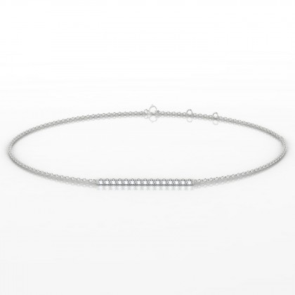 Radieuse Bracelet Diamant en Or blanc 18k