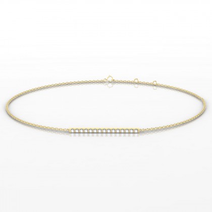 Radieuse Bracelet Diamant en Or jaune 18k