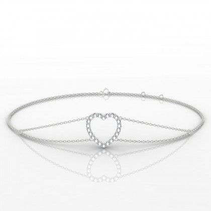 Romance Bracelet Diamant en Or blanc 18k