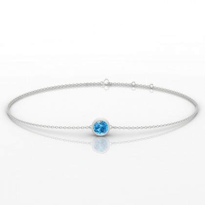 Songe Bracelet Topaze en Or blanc 18k